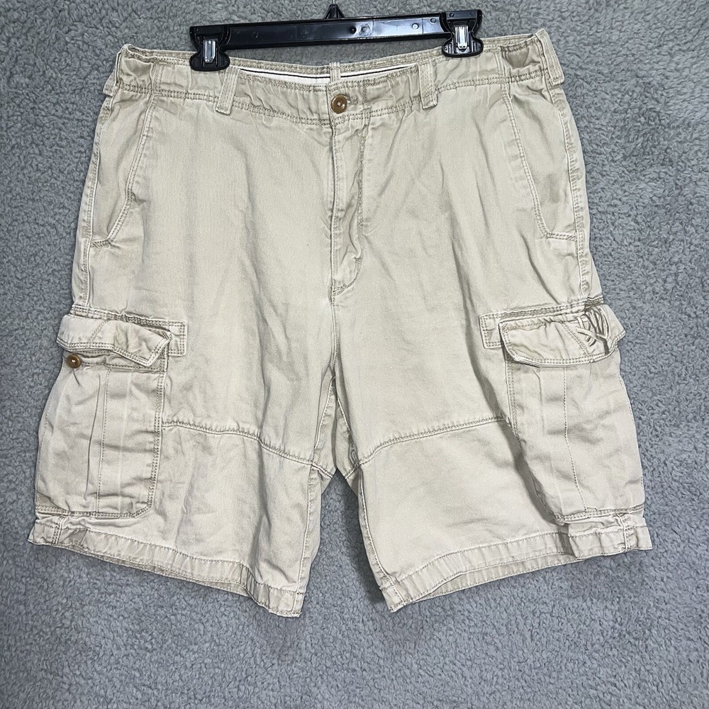 VTG Timberland Cargo Shorts Men's‎ 36 x 9.5 Khaki Cargo Pockets Y2K